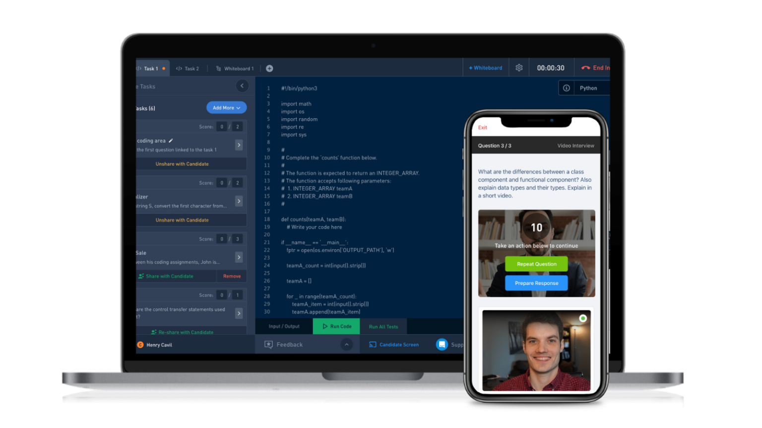 Candidate Skill Assessment Software Glider AI