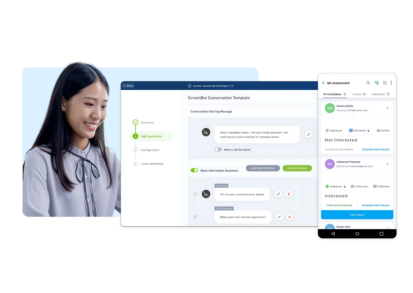 Glider AI Text Recruiting Software Connect Engage